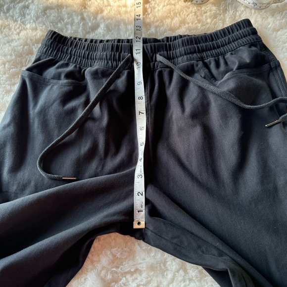 Athleta Farallon Pant Black Straight leg Crop Ankle #533741 Pull On Lounge Sz MP - Picture 7 of 12